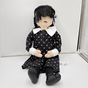 Pottery Barn x Wednesday Addams Family Shaped Pillow Plush Doll 30" Halloween